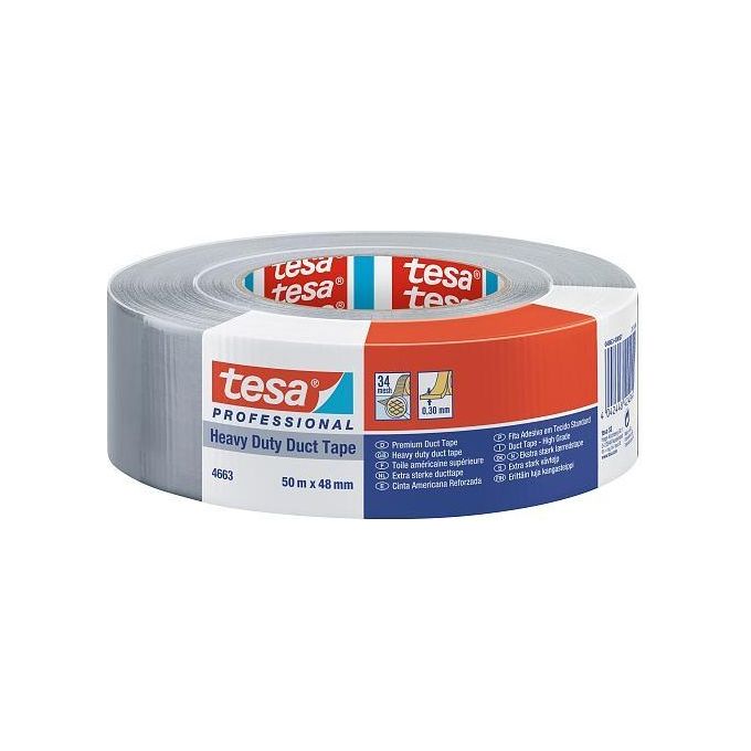 Tesa Duct Tape 50mtx48mm Heavy Duty Professionale Silver