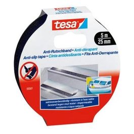 Tesa Nastro Adesivo Antisdruciolo mm 25 x5mt nero