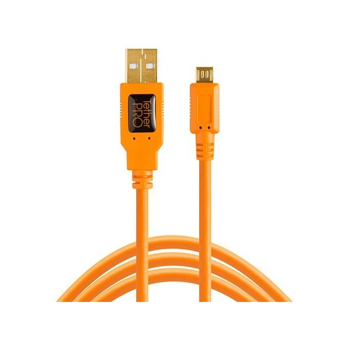 Tether Tools TetherPro USB 2.0 A Maschio a Micro B 5-Pin Arancio