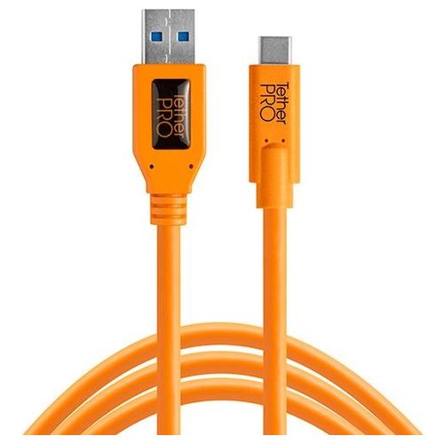 Tether Tools USB 3.0 a USB-C 4.60mt Arancio