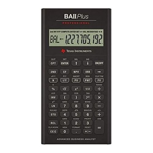 Texas Instruments Ba II Plus Calcolatrice Professional