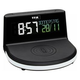 TFA Dostmann 60.2028.01 CHARGE Sveglia Digitale con Ricarica senza Fili