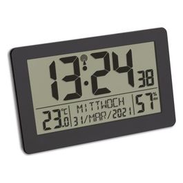 TFA Dostmann 60.2557.01 Orologio Digitale da Parete a Controllo Radio