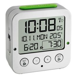 Tfa-Dostmann Bingo Radiosveglia con Temperatura Bianco