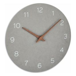 TFA Dostmann Orologio da Parete Analogico Grigio Cemento