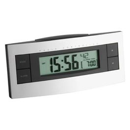 Tfa-Dostmann Sveglia Radiocontrollata Nero/Argento