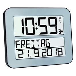 TFA TIMELINE MAX Orologio da Parete Argento