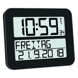 TFA TIMELINE MAX Orologio da Parete Nero