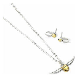 The Carat Shop, Set Harry Potter Quidditch, Collana e Orecchini Boccino d'Oro, Metallo