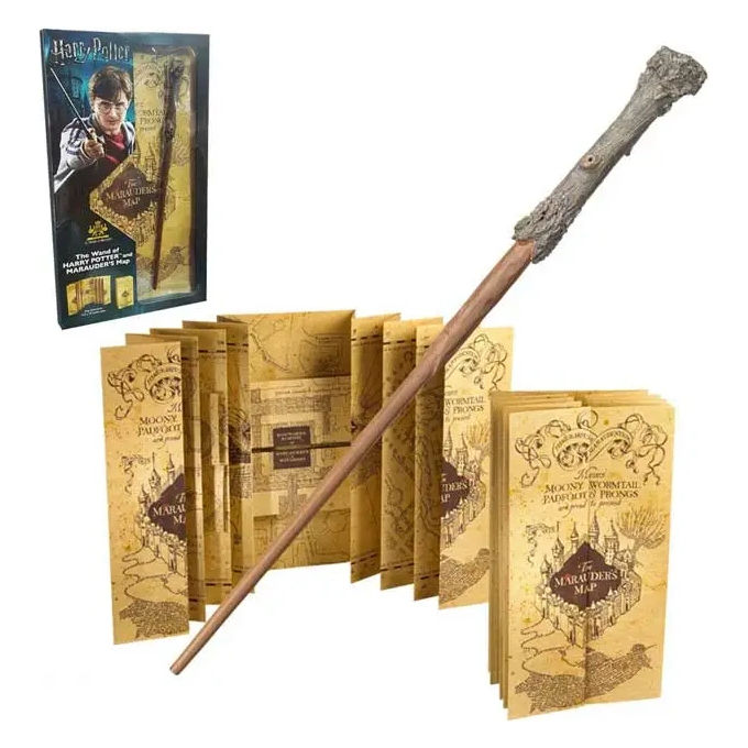 The Noble Collection Bacchetta Harry Potter con The