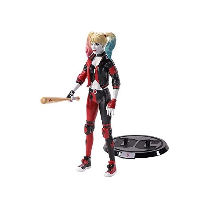 The Noble Collection Bendyfigs Harley Quinn Jester Outfit