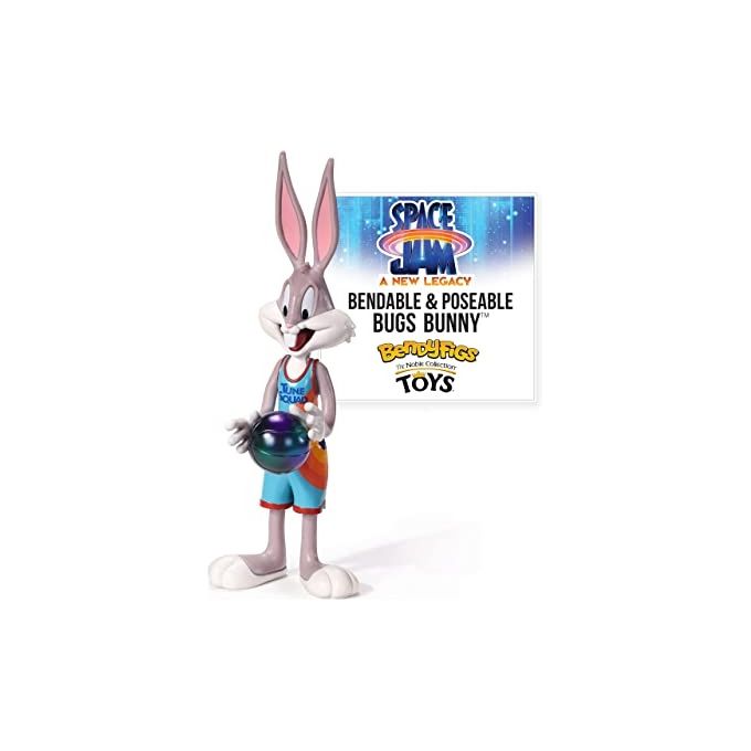 The Noble Collection Bendyfigs Space Jam Bugs Bunny