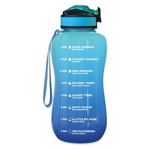 The Steel Bottle Borraccia Motivazionale 2.2 Litri Blue Acquamarine