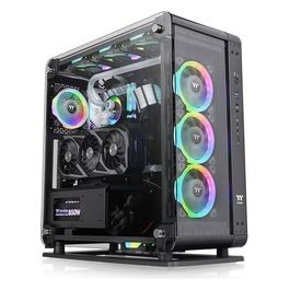 Core P6 TG Black Wall Mount SPCC 4mm Tempered Glass