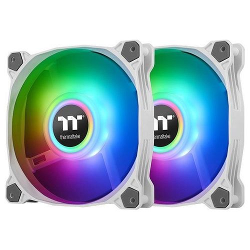 Thermaltake Pure Duo 14 Argb Sync Rator Fan 2 Pack Bianco
