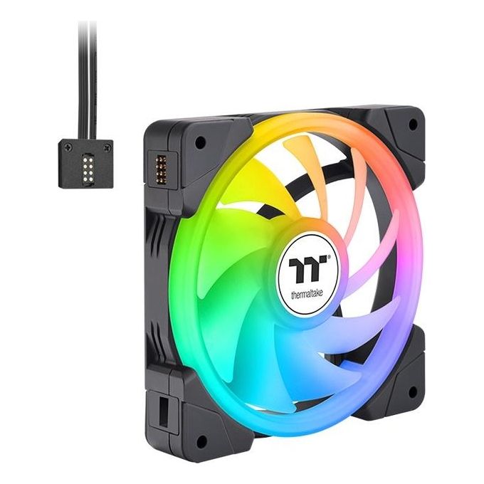 Thermaltake SWAFAN EX12 ARGB Raffreddatore d'Aria 14cm Nero 3 Pezzi
