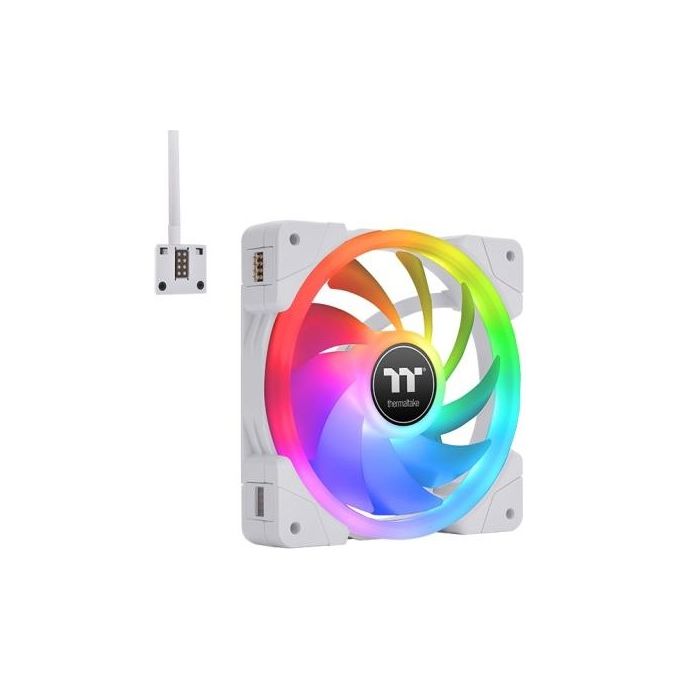 Thermaltake SWAFAN EX12 RGB White PC Cooling Fan TT Premium Edition 3 Pack