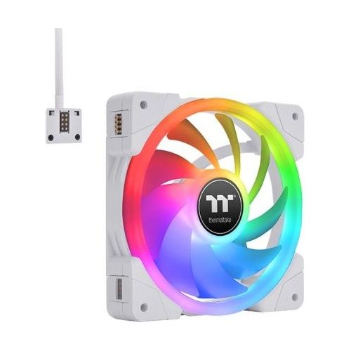 Thermaltake SWAFAN EX12 RGB White PC Cooling Fan TT Premium Edition 3 Pack