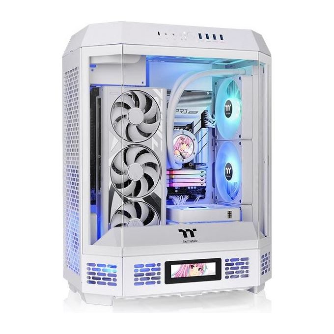 Thermaltake The Tower 600 Mid Tower Chassis Hidden Connector Bianco