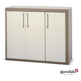 Armadio  Thetris Multiuso Modulare H. 90 con Mensole  - Colore: beige/tortora