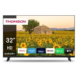 Thomson 32HA2S13 Tv Led 32" Frame Less Smart-Tv Android 11 Dvb-t2/s2 Hd Nero