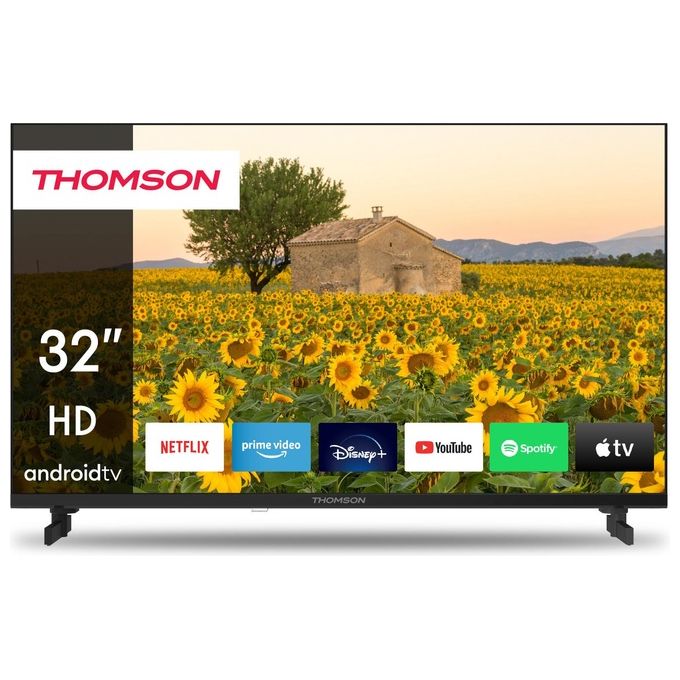 Thomson 32HA2S13 Tv Led 32'' Frame Less Smart-Tv Android 11 Dvb-t2-s2 Hd Nero