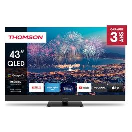 Thomson 43QG6C14 Tv Qled Plus 43 pollici Smart Google Front Speaker nero