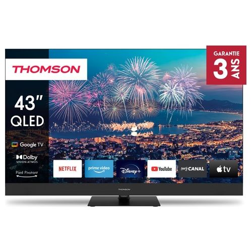 43QG6C14 Tv Qled Plus 43 pollici Smart Google Front Speaker nero