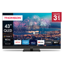 Thomson, Tv 4K Ultra Hd 43QG6C14, Smart Tv, Wi-Fi, Nero