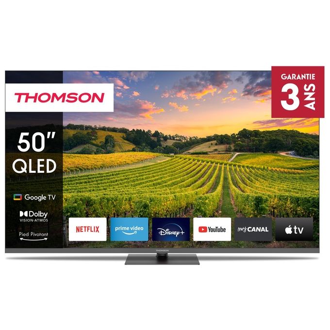 Thomson 50QG5C14 Tv QLed 50'' Smart Google Central Stand