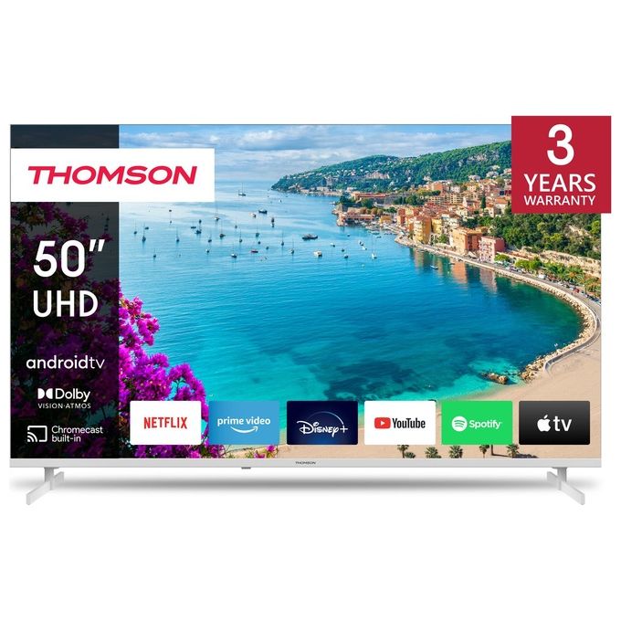 Image of Thomson 50UA5S13W Tv 50 pollici UHD 4k Smart Android bianco