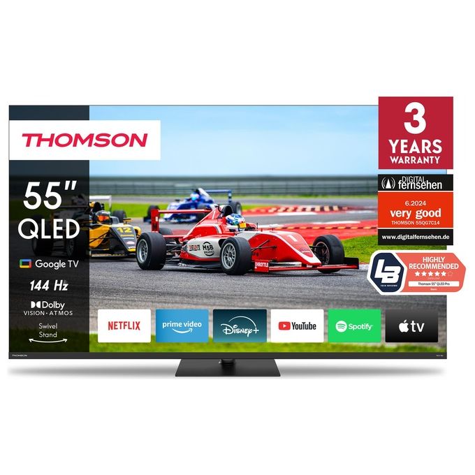 Thomson 55QG7C14 TV Mini LED Ultra HD 4K 55 pollici Smart TV Google TV