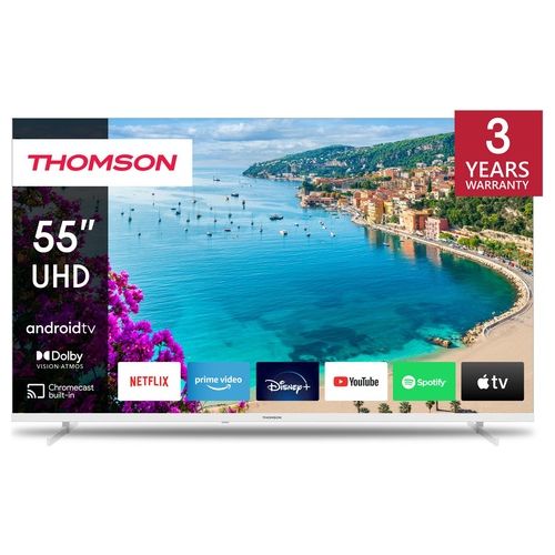 55UA5S13W Smart TV 55 Pollici 4K Ultra HD Display LED Sistema Google TV colore Bianco