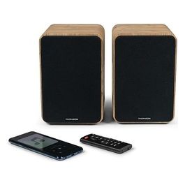 Hifi Bookshelf Speakers Cosy 100w Bt 5.0 Rca Command Wood black Ws602duo