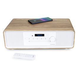 MIC301IDABBT Micro Hi-Fi con CD MP3 USB DAB+ Bluetooth Bianco/Legno