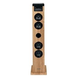 Sound Tower 60w Cd Usb Sd Radio Aux Mando Wood black Ds122cd