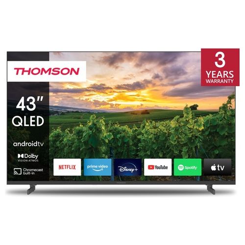 Thomson Tv 43 Pollici Full Hd Smart Android TV WLAN HDR Triple Tuner DVB-C/S2/T2