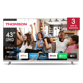 TV 43" UHD Google TV con Dolby Audio