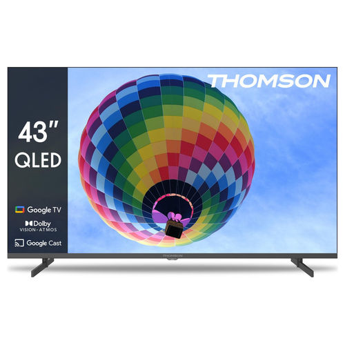 TV QLED 43 Pollici Google TV HDR Triple Tuner Smart 4K Ultra HD Televisore