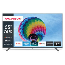 TV QLED 55 Pollici Google TV HDR Classe A+ Smart TV 4K Ultra HD