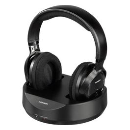 Thomson WHP3001BK Cuffia a Padiglione con Base Wireless Nero