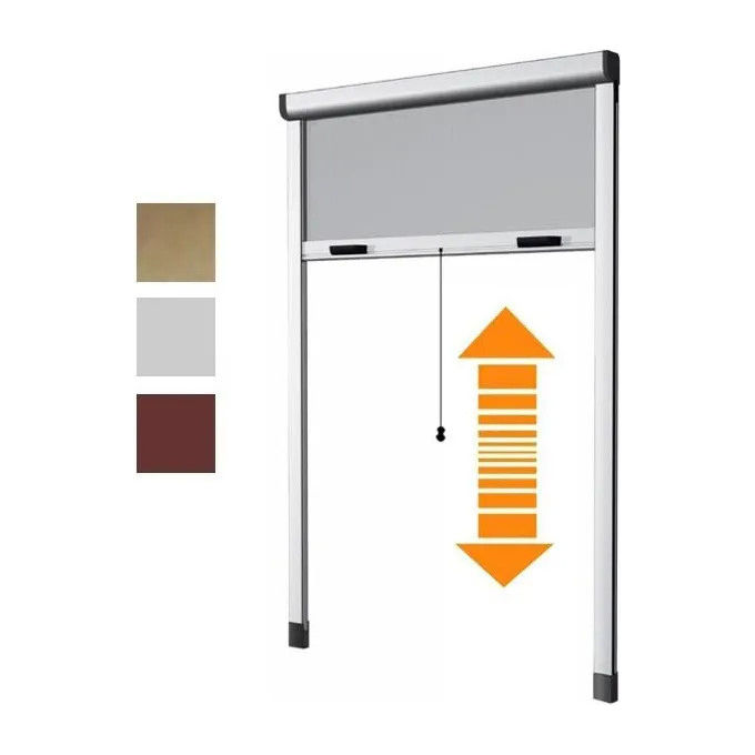 Thorx zanzariera avvolgibile automatica per porte bianca alluminio 250x120 cm