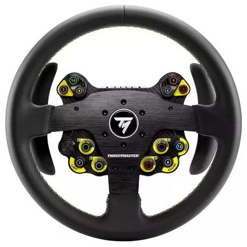 EVO Racing 32R Leather Volante da Corsa Rivestito in Pelle e Hub Rimuovibile Per PC e Console