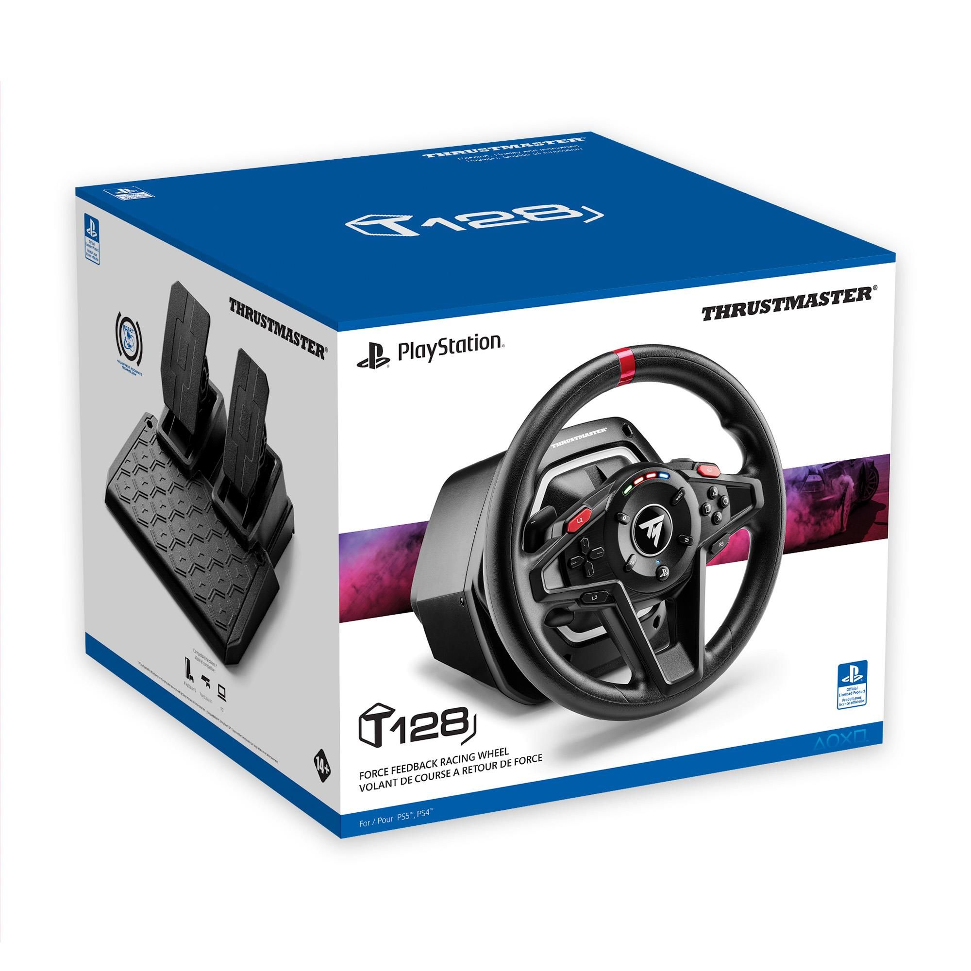 THRUSTMASTER Volante Gaming con Pedali Simulatore Guida per PS4 PS5 colore  Nero - T248