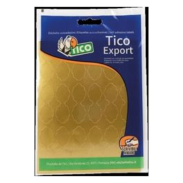 Tico Confezione 180 Etichette Oro Sagomate Nuvole 48x18mm