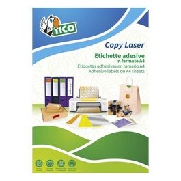 Etichette Lucide Rettangolari 100 Fogli 94x44mm Bianco