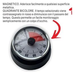 Timer da cucina in metallo Metallo Deluxe