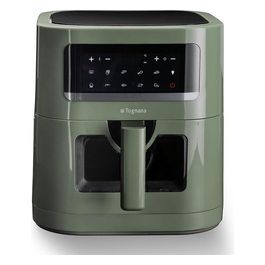 Iridea Friggitrice ad Aria 7 Litri con Contenitore e Griglia Antiaderente e Display Digitale Verde Salvia