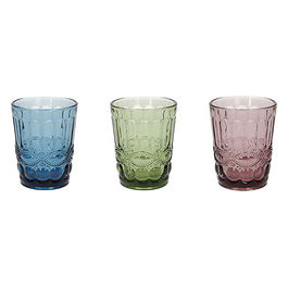 M092 Confezione 3 Bicchieri 230cc Madame Colori Assortiti