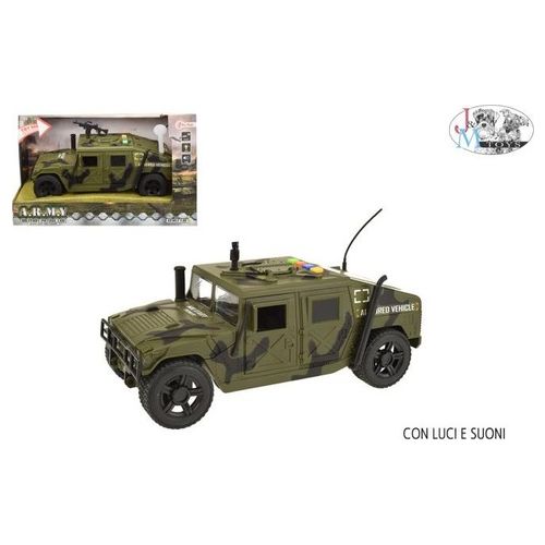 Toi-Toys Jeep Frizione Militare Luci e Suoni 25cm